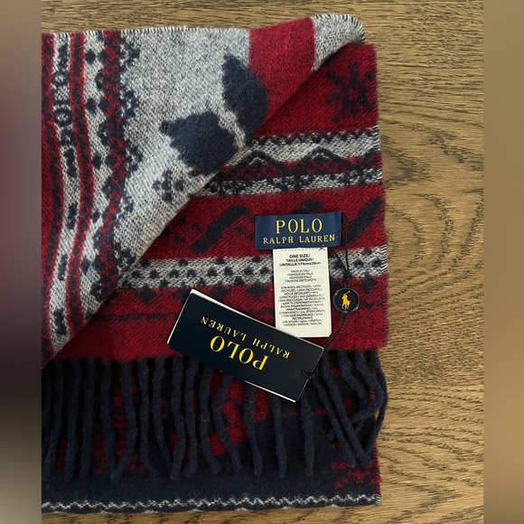 polo ralph lauren Snowflake Woven Jacquared Scarf - Picture 6 of 6